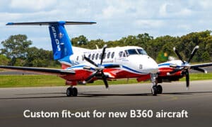 Custom fit-out for new RFDS B360 aircraft