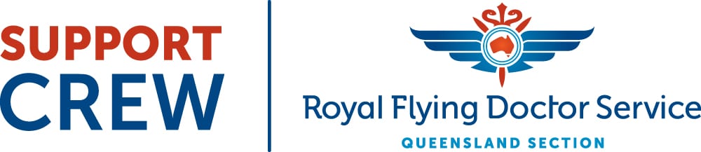 Support Crew with Royal Flying Doctor Service (Queensland Section) Logo