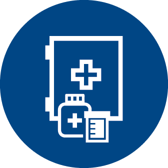 Icon depicting medical supplies