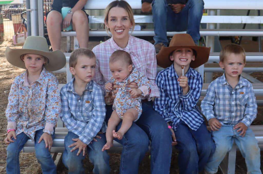 Meet Kate Terry and her five ‘bush babies’—Mack (seven), Bella (five), Percy (four), Beau (two), and six-month-old Daisy