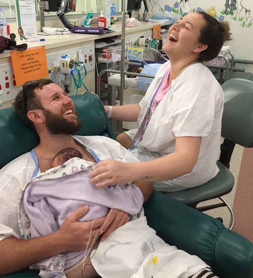rfds-flying-doctor-502-551-patients Flying Doctor patients in hospital after the birth of their baby girl