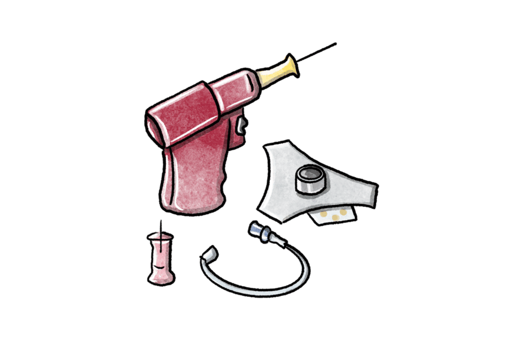 An EZIO Machine used to rapidly infuse medication, fluids and blood products in emergency situations.